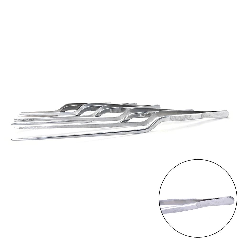Medical Instruments Surgical Tweezers Ear Forceps Dressing Tissue Forceps Otorhinolaryngology Curved Gun Toothed Ear Forceps