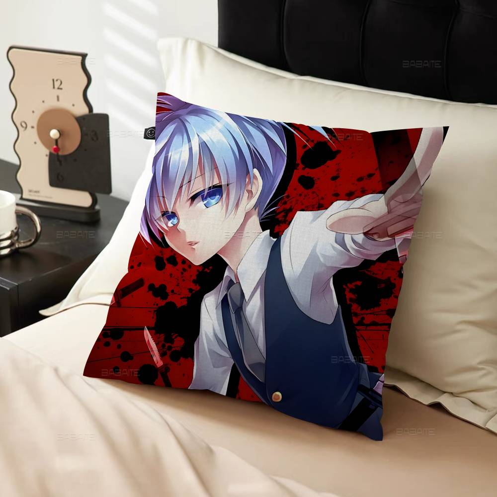 A-Anime-Assassination-Classroom Dark-Whimsical Cushion Cover Car Throw Pillow Case For Sofa Car Christmas Gift 40x40cm 45x45cm