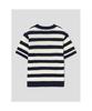 8SECONDS Short-Sleeved Striped Pullover In Ivory