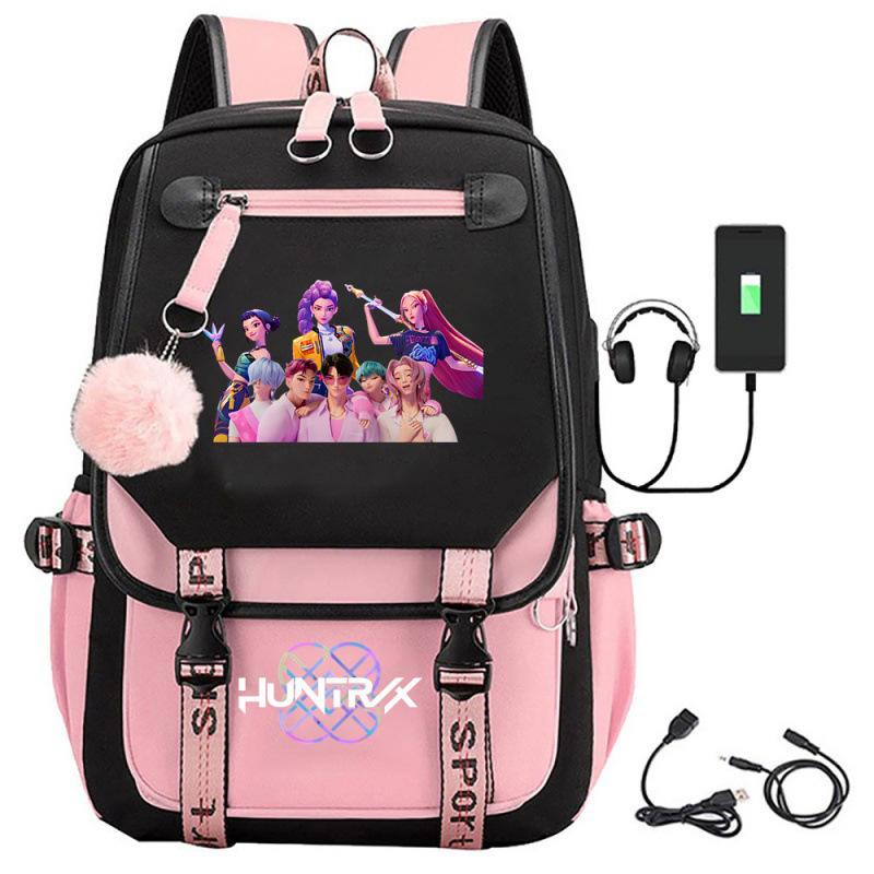 Kpop Witch Hunters Movie Peripheral Printed Backpack School Bag Student Campus Hairball Backpack