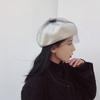 French Style Mesh Wool Beret Net Beanie Cap Elegant Painter Hat  Women