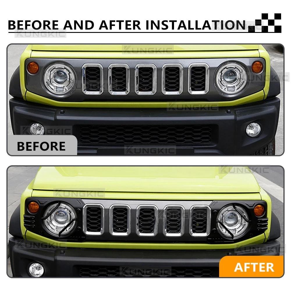 ABS Headlight Frame Trim for Suzuki Jimny 2019-2026 3/5 Door Exterior Accessories