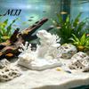 Small Fish Tank Ornament 3D Printed Coral Cave Aquarium Decoration for Shrimp, Aquatic Habitat Hideout, Realistic Hollow Hiding Resting