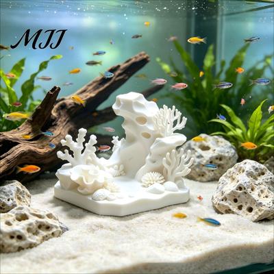 Small Fish Tank Ornament 3D Printed Coral Cave Aquarium Decoration for Shrimp, Aquatic Habitat Hideout, Realistic Hollow Hiding Resting