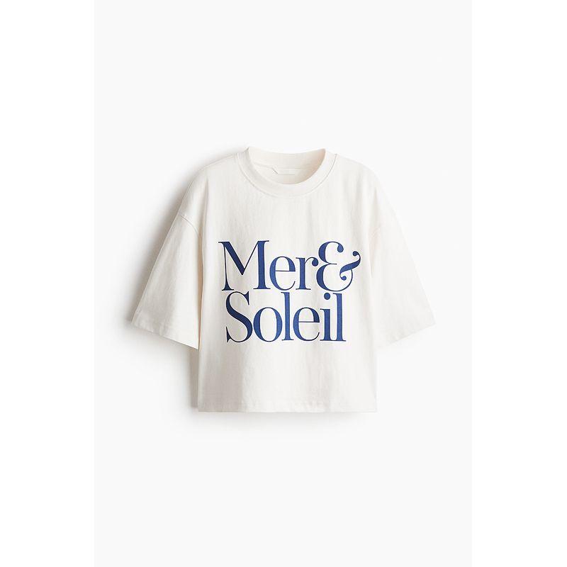 

HM Women s T-shirt 2025 Summer New round Neck Simple Casual Fashion Loose Stripes Short Sleeve Tops 1277822