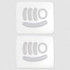 2 Sets Curved Edge Mouse Feet Mouse Glide Skates For - G Pro Wireless Mouse Pads Smooth White