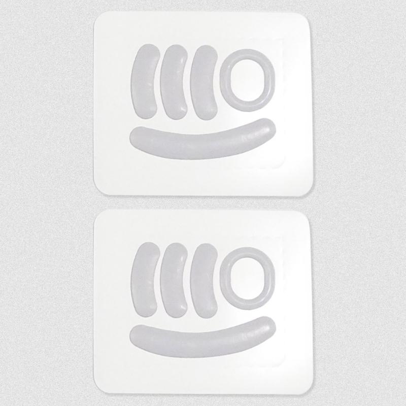2 Sets Curved Edge Mouse Feet Mouse Glide Skates For - G Pro Wireless Mouse Pads Smooth White