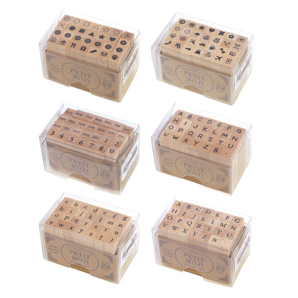 Kodomonookao Petit Letter Stamp Set of the and (Small) [Days Week, Months, Numbers] 1228-019