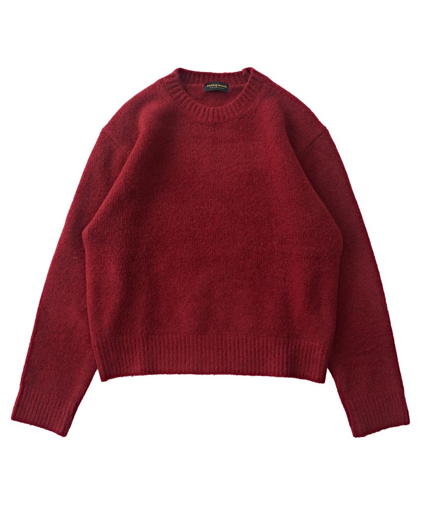ANALOG MOOD Daily Angora Round Knit (Red)