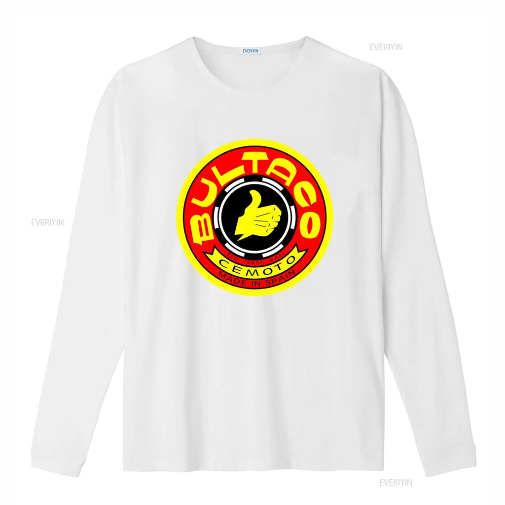 Bultaco Motorrad Logo T-Shirt Hergestellt in Spanien Design Lässige Streetwear vintage Gewaschen Unisex Vielseitig Grafikdesigner Kleidung