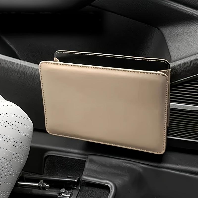 

Многофункциональный портативный складной мусорный ящик для автомобиля, подвесной органайзер для дверцы, боковой панели или спинки сиденья. бежевый