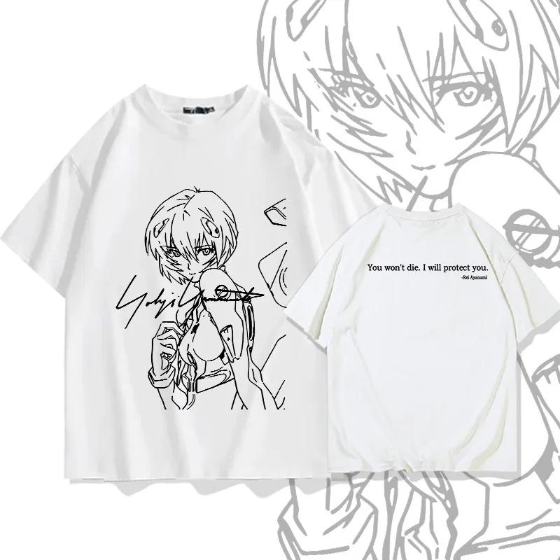 Men's anime chainsaw casual breathable summer short-sleeved shirt 100% cotton loose youth student short-sleeved fashion top
