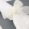Pearls Flexible Accessories Girls Wedding Lace Bow Gloves Bridal Mittens White Gloves Ruffle