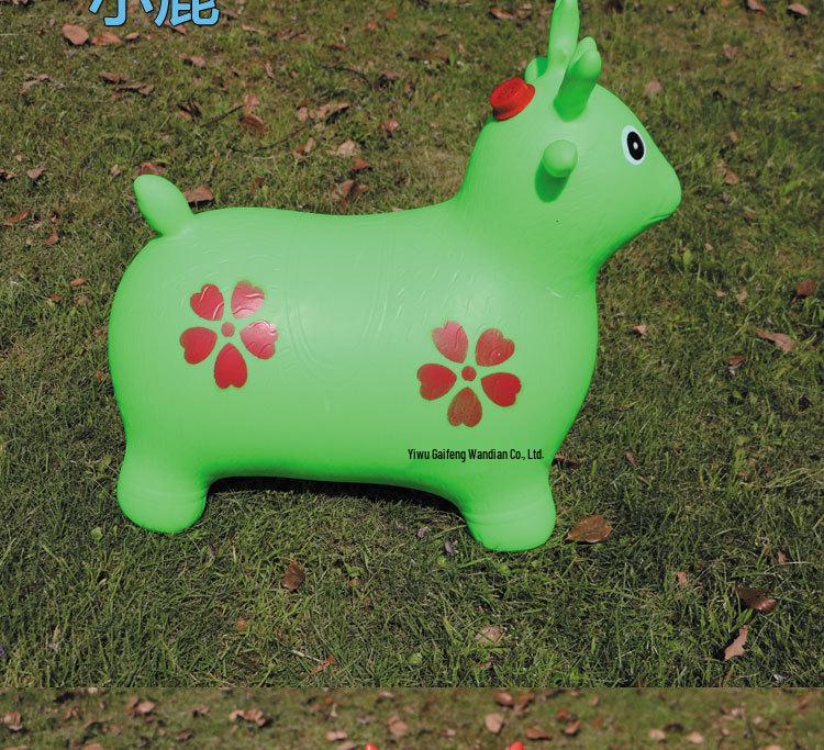 Extra velký tlustý nafukovací hudební skákací kůň pro děti - Provedení proti výbuchu