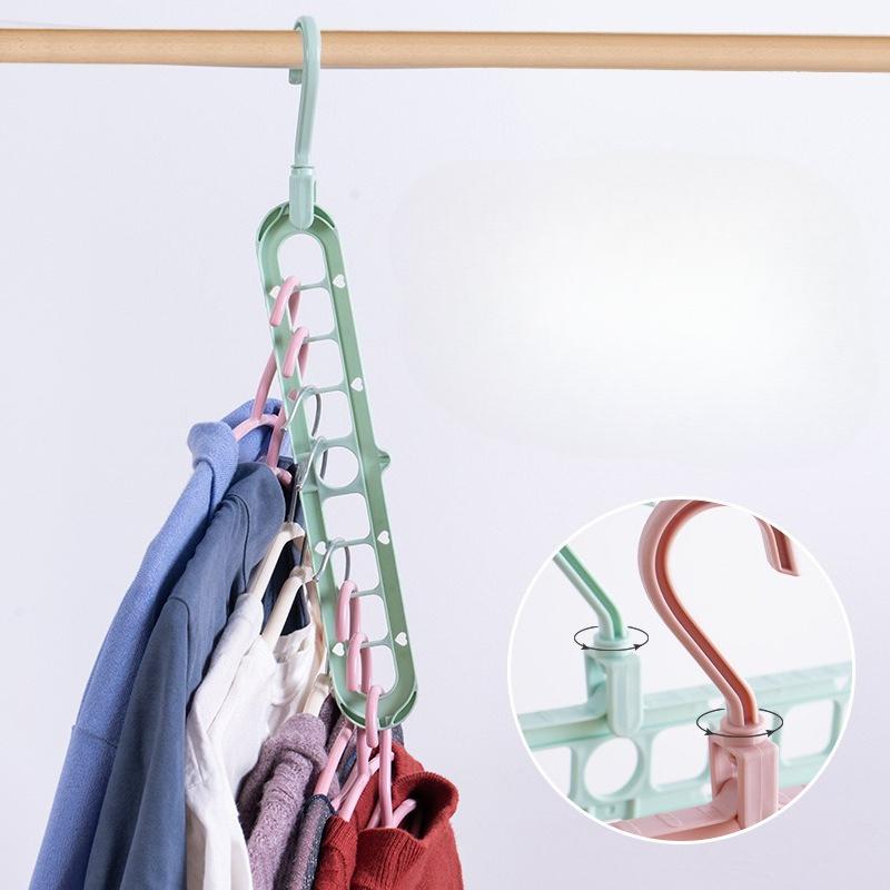 2/5pcs Magic Multi-port Support Hangers for Clothes Drying Rack Multifunction Plastic Clothes Rack Drying Hanger Storage Hangers
