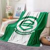 FC Groningen Koc Flanelowy z Nadrukiem, Wysoka jakość, Wygodny na Wszystkie Pory Roku, Wystrój Domu, Ciepło i Komfort