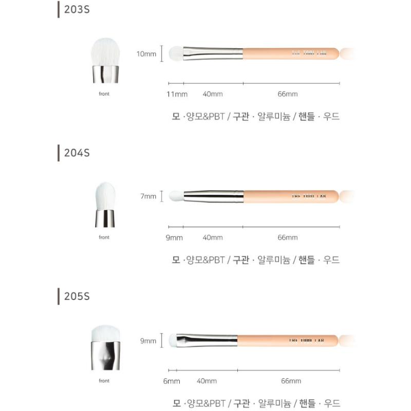 TheTOOLLAB 410 Mini Eye Trio Eyeshadow Brush (Travel Essential)