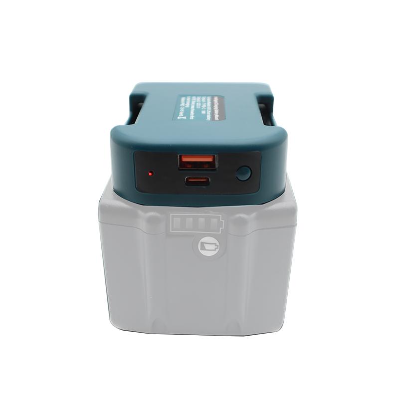 Li-ion Battery Parts Adapter For DEWALT 20V DCB200 For Makita 18V BL1830 Lithium Batteries Case Type C USB Power Bank Charger
