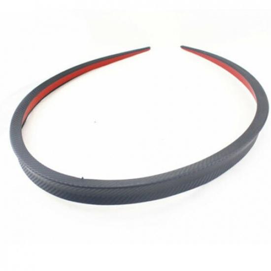 1.2M Carbon Fiber Car Rear Roof Trunk Spoiler Rear Wing Lip Sticker Accessory