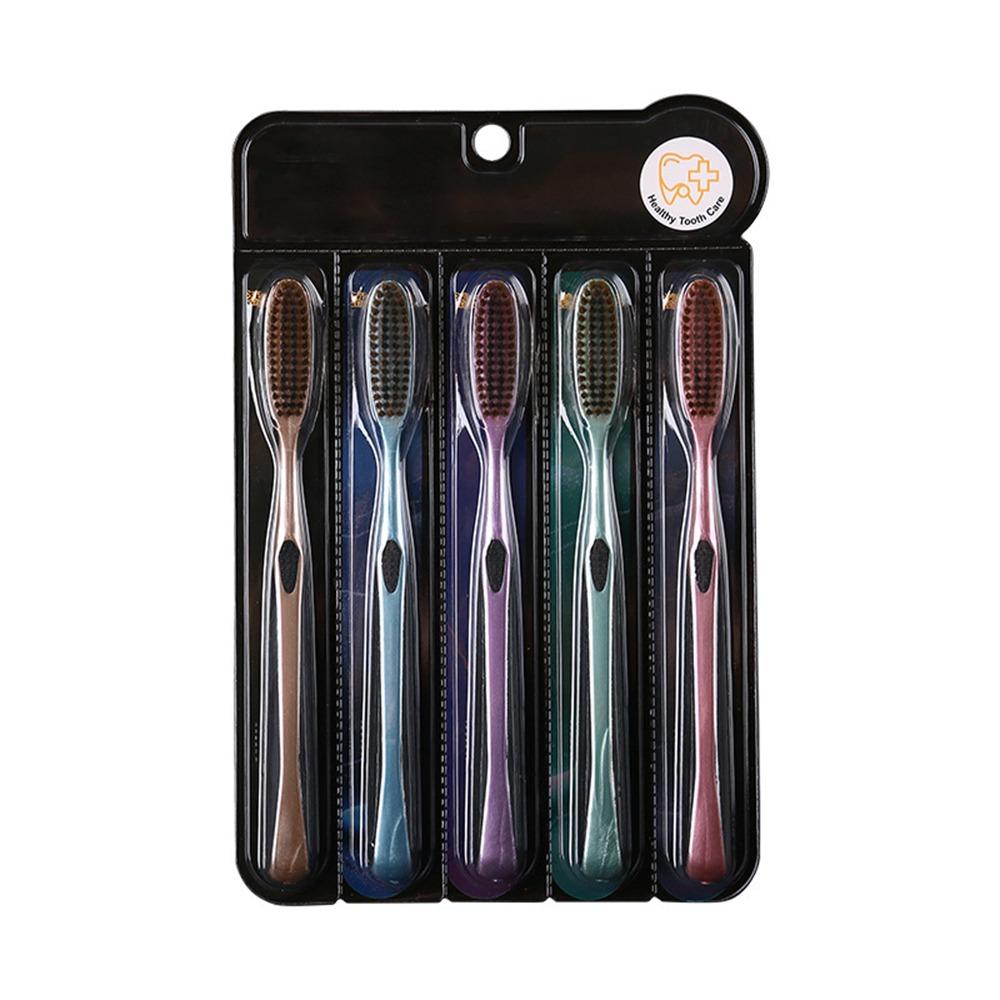 5PCS Coating Cleaning Huge Head Toothbrush Large Long Head Oral Care Large Head Toothbrush Whitening Teeth