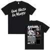 Rapper Anuel AA Real Hasta La Muerte Cover T Shirt Men's Fashion Hip Hop Oversized TShirts Men Women Casual O-Neck Loose T-shirt