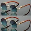 2 Pairs Per Set Round Sunglasses Fashion Vintage Double Bridge Gradient Multicolor Shades Women Luxury Design Casual Sun Glasses