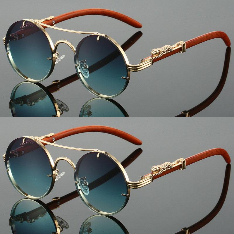 2 Pairs Per Set Round Sunglasses Fashion Vintage Double Bridge Gradient Multicolor Shades Women Luxury Design Casual Sun Glasses