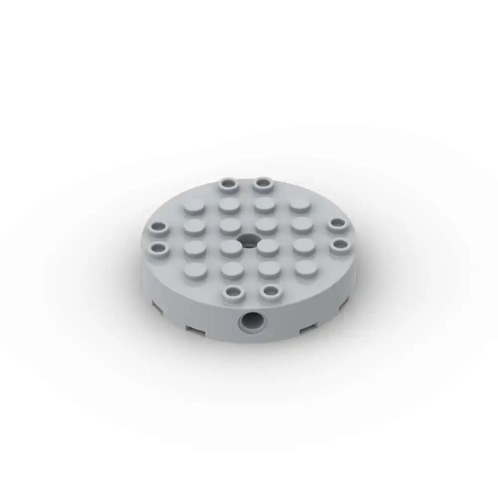 

MOC 1PCS 18897 Round 6x6 Featuring Four Side Building Blocks Pin Holes & Center Bricks Educational Particle Plaything Children Kid Present