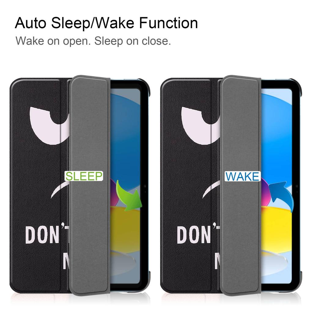 Case for iPad A16 11 2026 iPad 10th 10.9'' with [Tri-fold Stand +  Auto Wake/Sleep],Colorful Premium PU Leather Case Shockproof