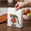 Cute Halloween Home Decor Wooden Napkin Holder Ghost Black Cat Decorative Tabletop Tissue Retro Farmhouse Tableware Dispenser Paper Towel Holder for