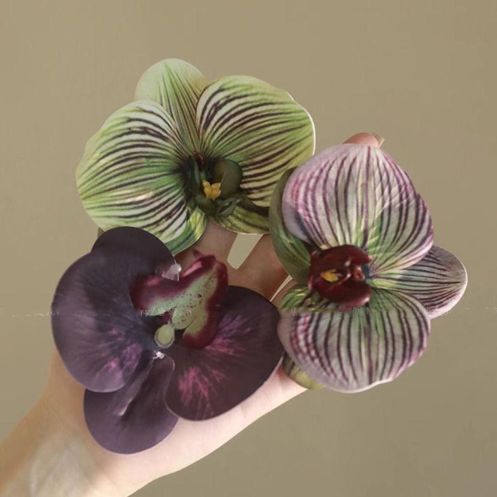 Bohemia Barrettes Flower Hair Claw Ponytail Clip Large Shark Clip Butterfly Orchid Hair Clip  Beach