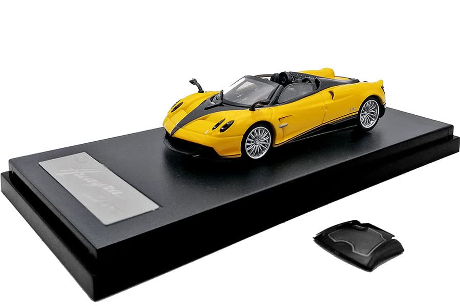 LCD MODELS Pagani Huayra Roadster Yellow Finished Product 1/64