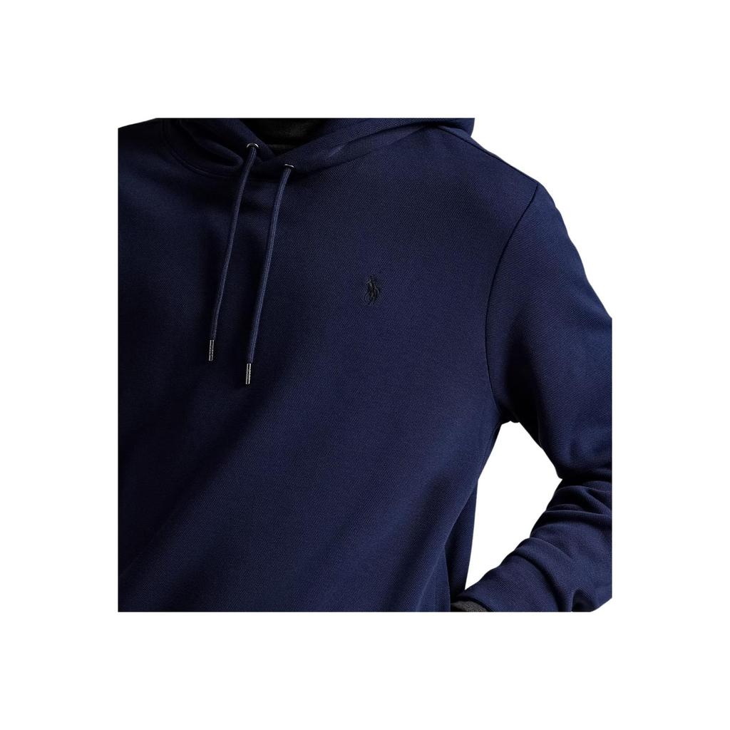 Polo Ralph Lauren Double-Sided Knitted Hooded Embroidered Solid Color Sweatshirt Men sweatshirts 710981374-001