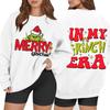 Women's Casual Fashion Long Sleeve Christmas Printed Round Neck Sweatshirt Top