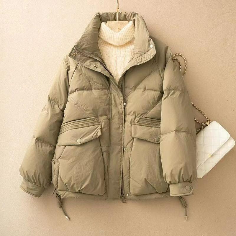 Cotton-padded Jacket Women's Short Anti-season All-match Down Cotton-padded Jacket Korean Version of The Loose Stand-up Collar Thickened Jacket