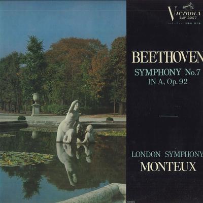 LP Record PIERRE MONTEUX, LONDON SYMPHONY ORC - Beethoven: Symphony No. 7 In A Majo SUP2007 VICTROLA Japan Classical Used