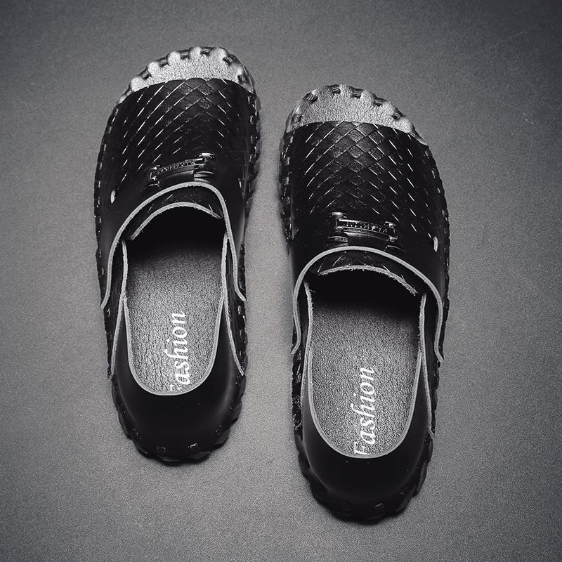 Fashion Hot Selling Men's Sandals Europe America Comfortable Cool Men's Leather Casual Shoes Lightweight Beach Shoes Free Delivery