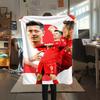Robert Lewandowski pattern Flannel Blanket, High quality Comfortable for All Seasons, Home Decor, Warmth and Comfort, Perfect for Gifts.