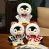 Fluffy Christmas Penguin Plush Toy Soft Penguin Plush Doll  Decorate Present