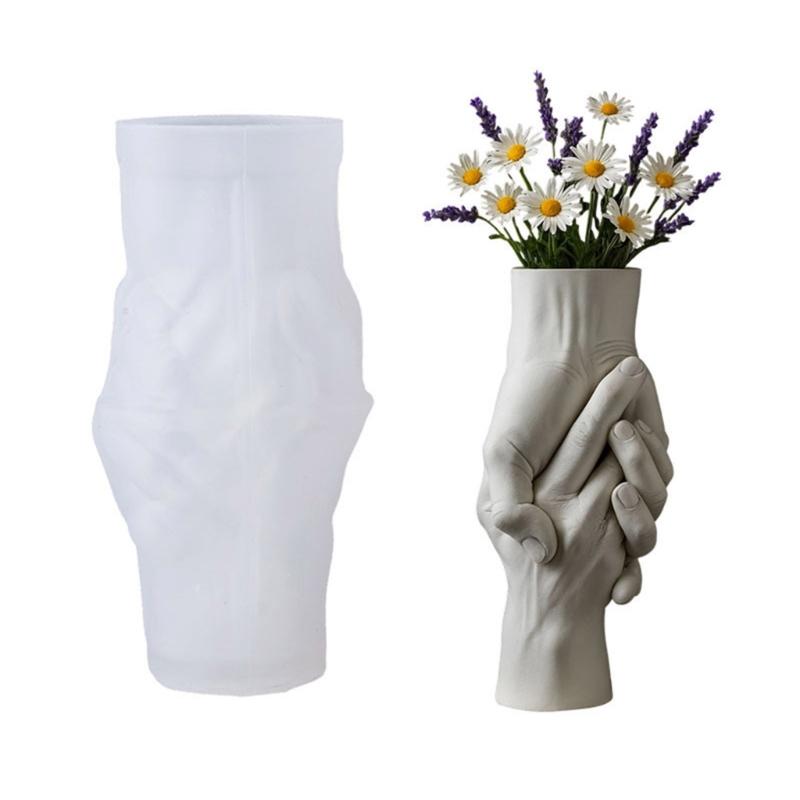 

Plasters Concrete Flowers Pot Silicone Mold Pen Holders Mould Candle Cup Epoxy Resin Mold for DIY Ornament Home Decors 1