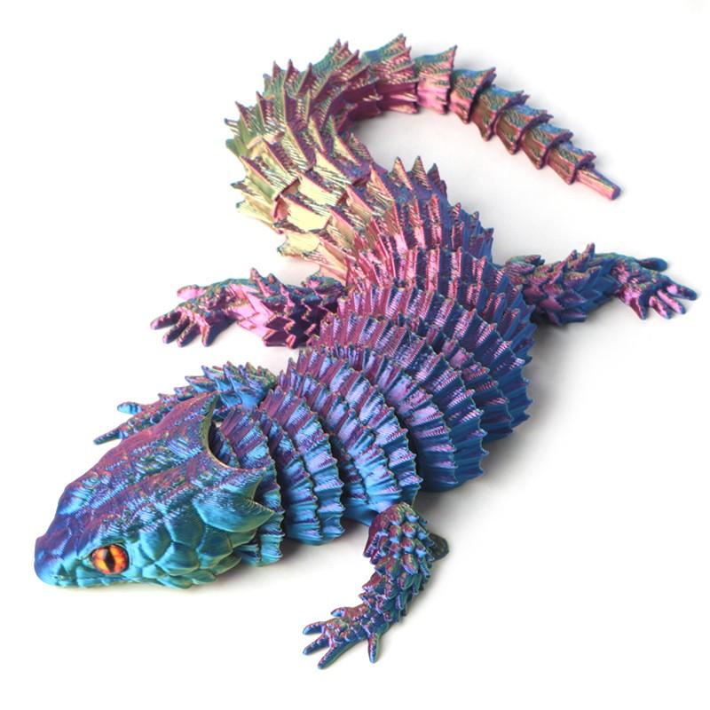 High-Quality 3D High-Quality Printed High-Quality Conjoined High-Quality Lizard High-Quality Statue High-Quality Ornaments, High-Quality Movable