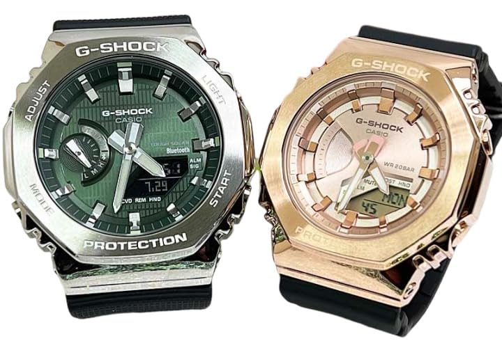 

CASIO G-SHOCK BABY-G Pair Solar Powered Watch GBM-2100A-1A3JF GM-S2100PG-1A4JF