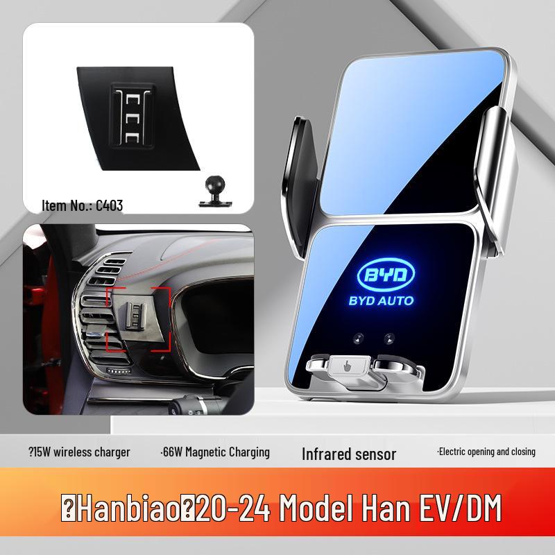 BYD Car Mobile Phone Holder for Dolphin, Qin PLUS, Han EV, Tang DMI, Song MAX, Yuan PRO, and E5