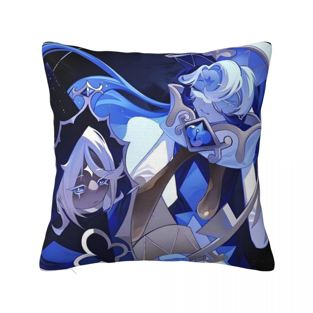 Cookie Run Kingdom Game Shadow Milk Pillow Cover Polyester Pillow Case Cushion Cover Pattern Pillowcases For Living Room Chair