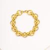 European and American light luxury high-end gold bracelet girls fashion trend high value titanium steel bracelet does not fade jewelry