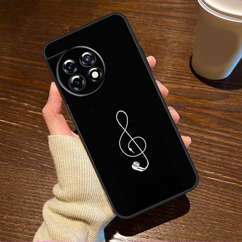 Minimalist Music Lover For OnePlus 15R 13 12 11 9 Pro 12R 13R 10T 13T Case For OnePlus Nord 5 CE 2 3 4 Lite N20 N30