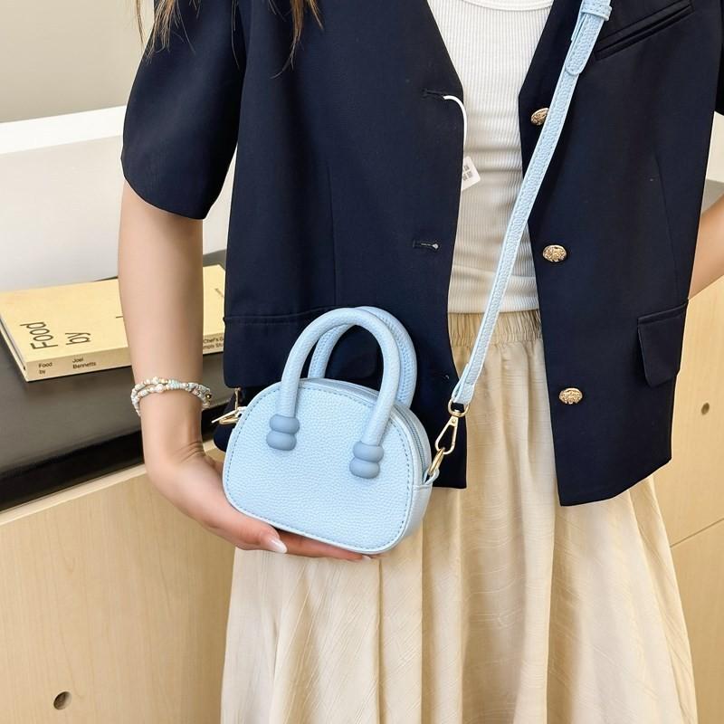 Cute Mini Shoulder Bag 2024 Spring Summer New Simple Solid Color Crossbody Bag In Chic Candy Colors