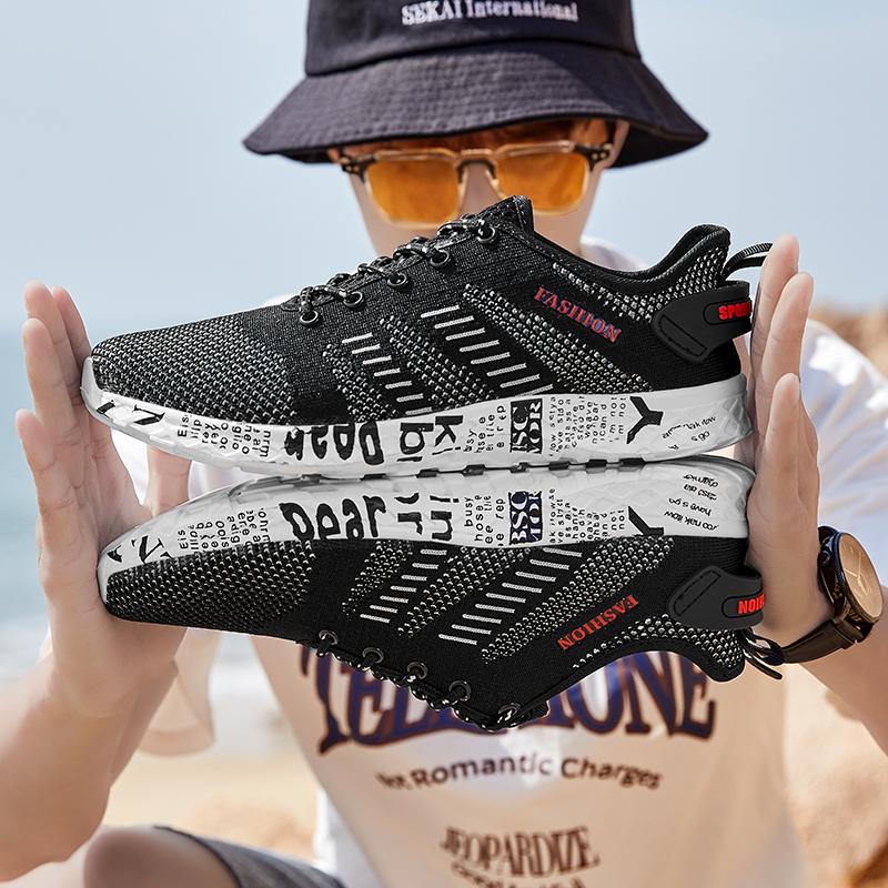 Летняя мужская повседневная пляжная обувь на шнуровке — фото 5