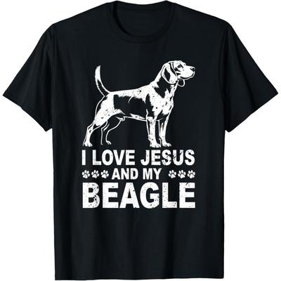 I Love Jesus And My Beagle For Beagle Lover Christian T-Shirt