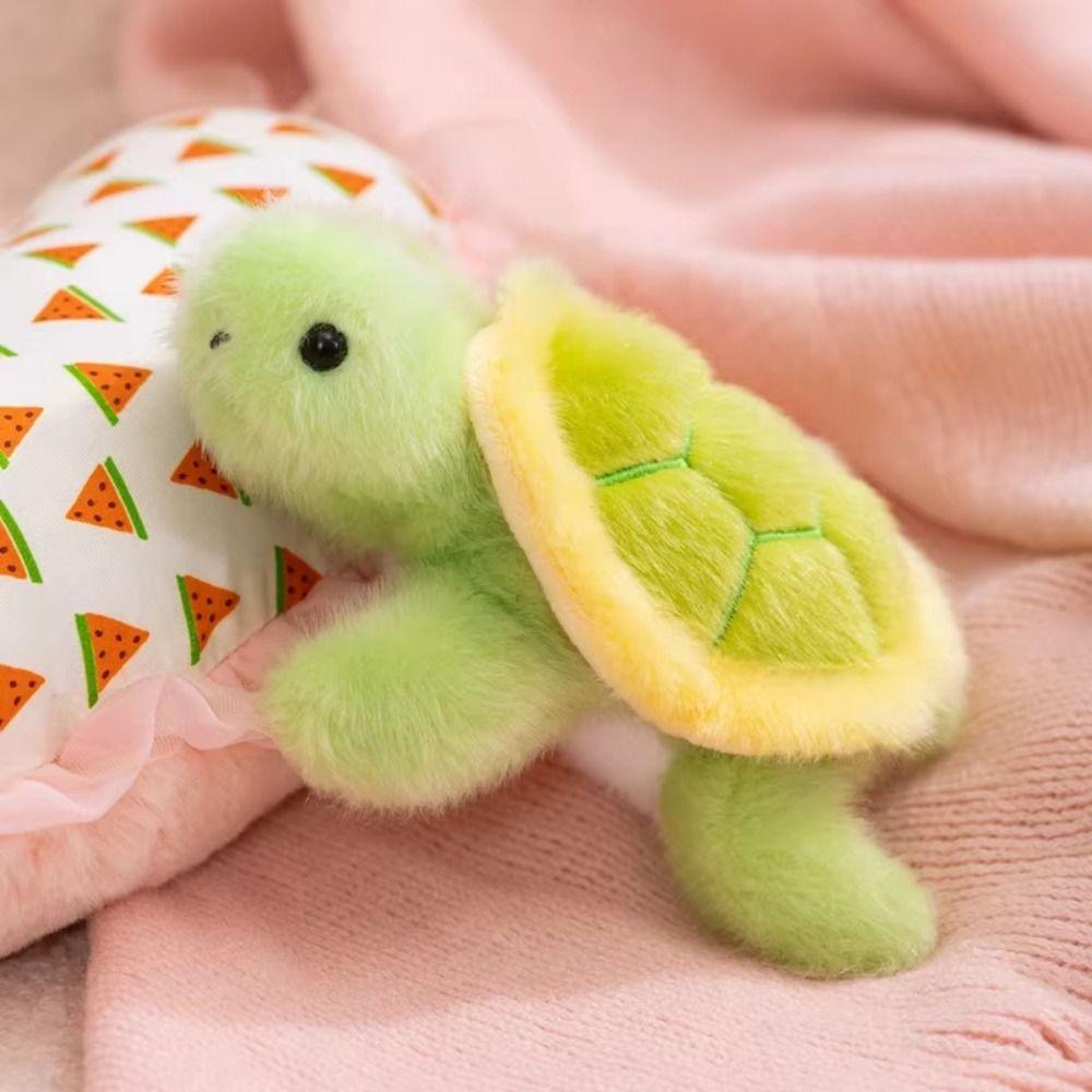 Cute Design Magnetic Turtle Plush Dolls Magnetic Prone Cartoon Animals Desktop Plush Toy Kid Gift